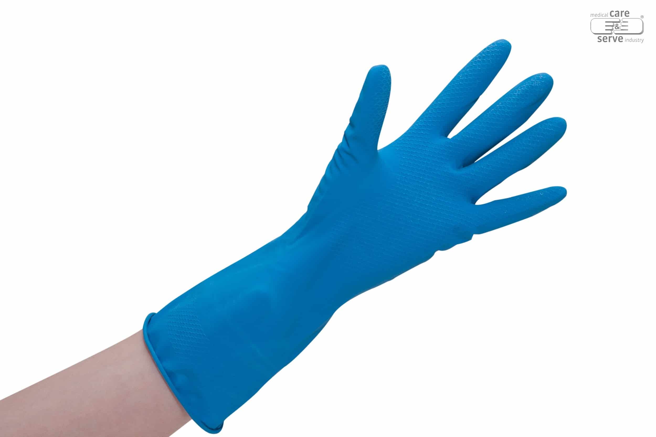 Huishoudhandschoen Rubber Blauw M