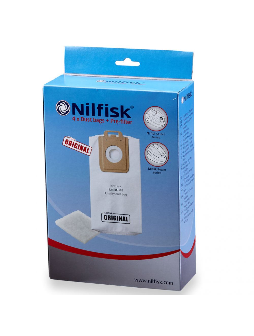 Nilfisk Select & Power Dust Bags 4pc