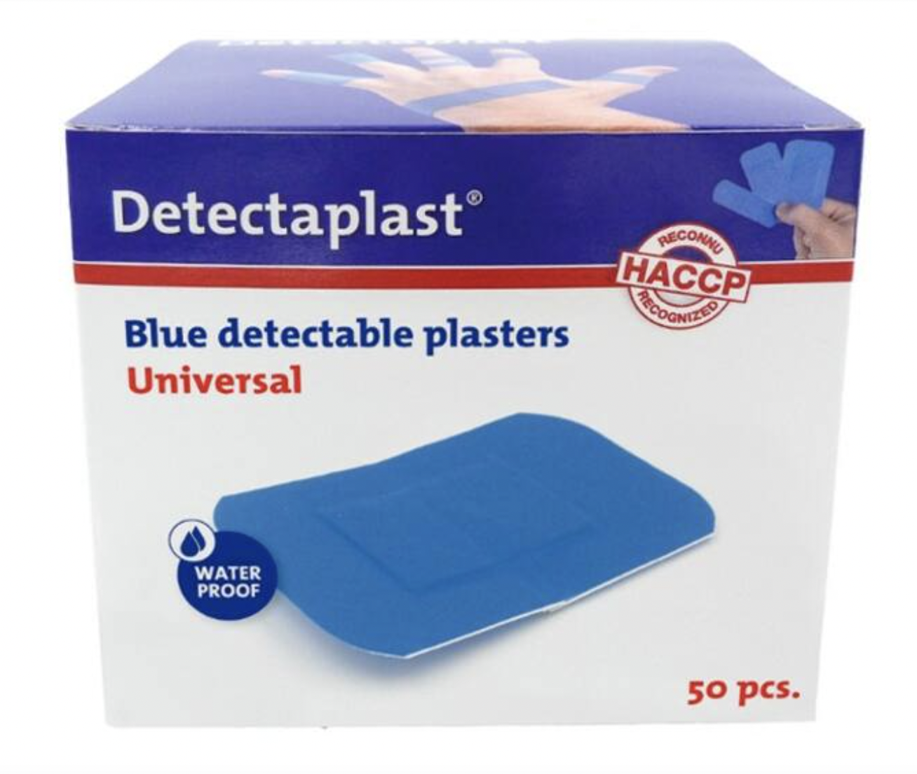 Detectaplast Universel pleister 50x72mm 50st